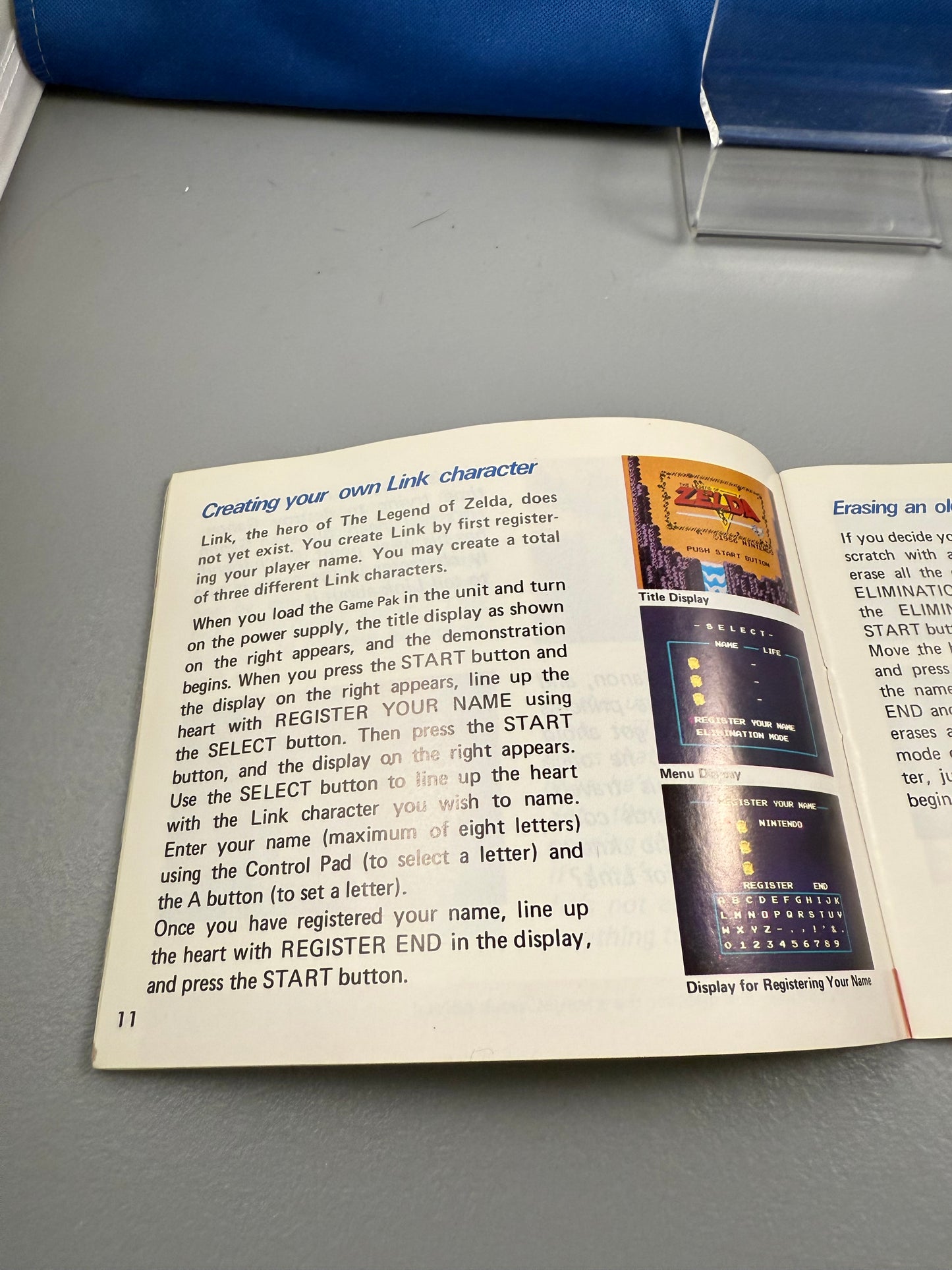 Legend of Zelda Manual Only