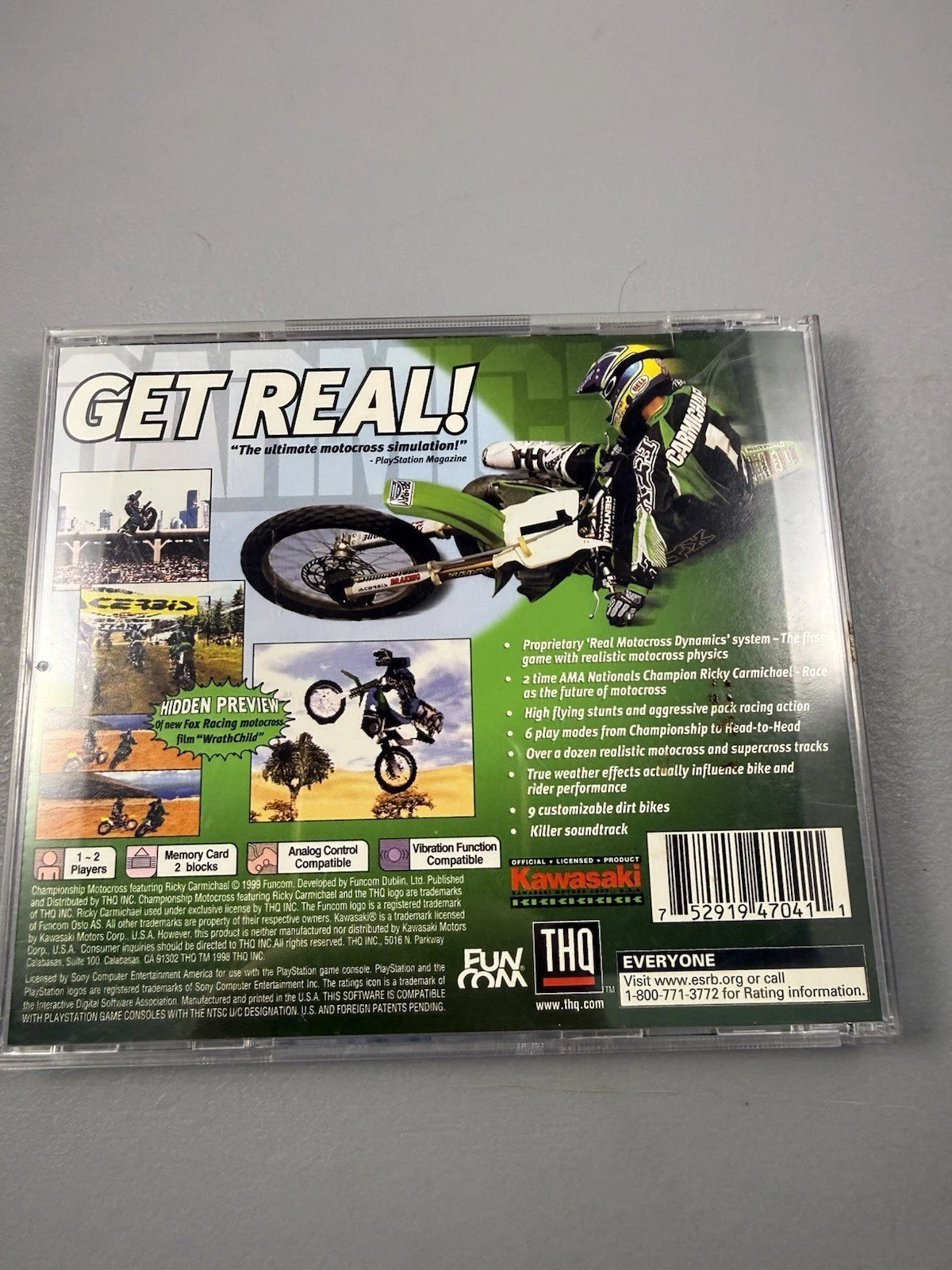 Championship Motocross featuring Ricky Carmichael Manual & Case Only