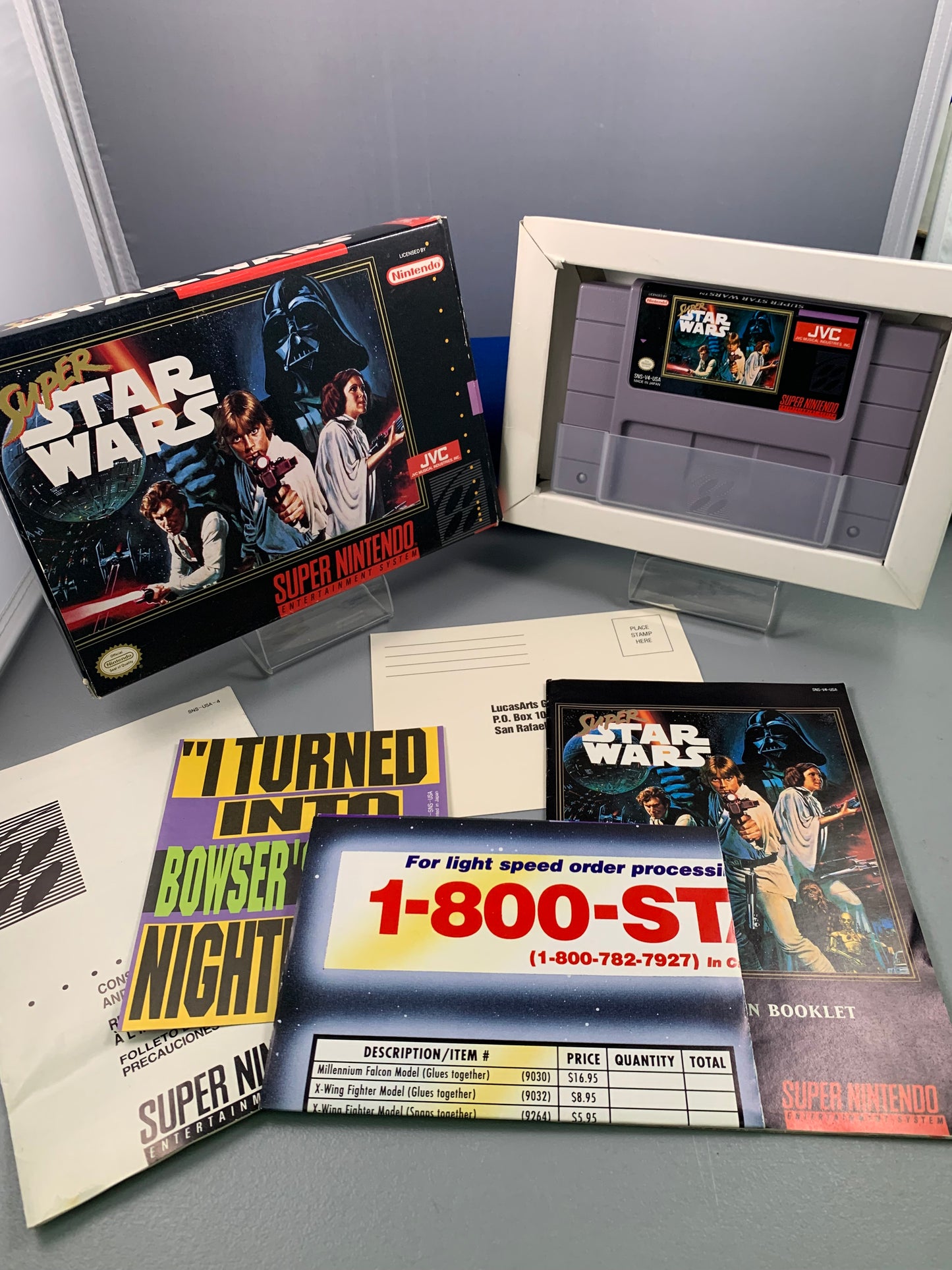 (CIB) Super Star Wars W/poster