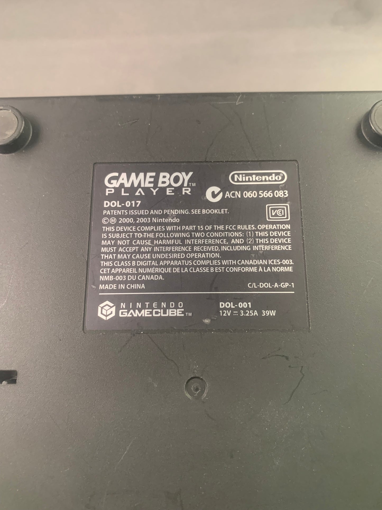 Gameboy Player With Startup Disc