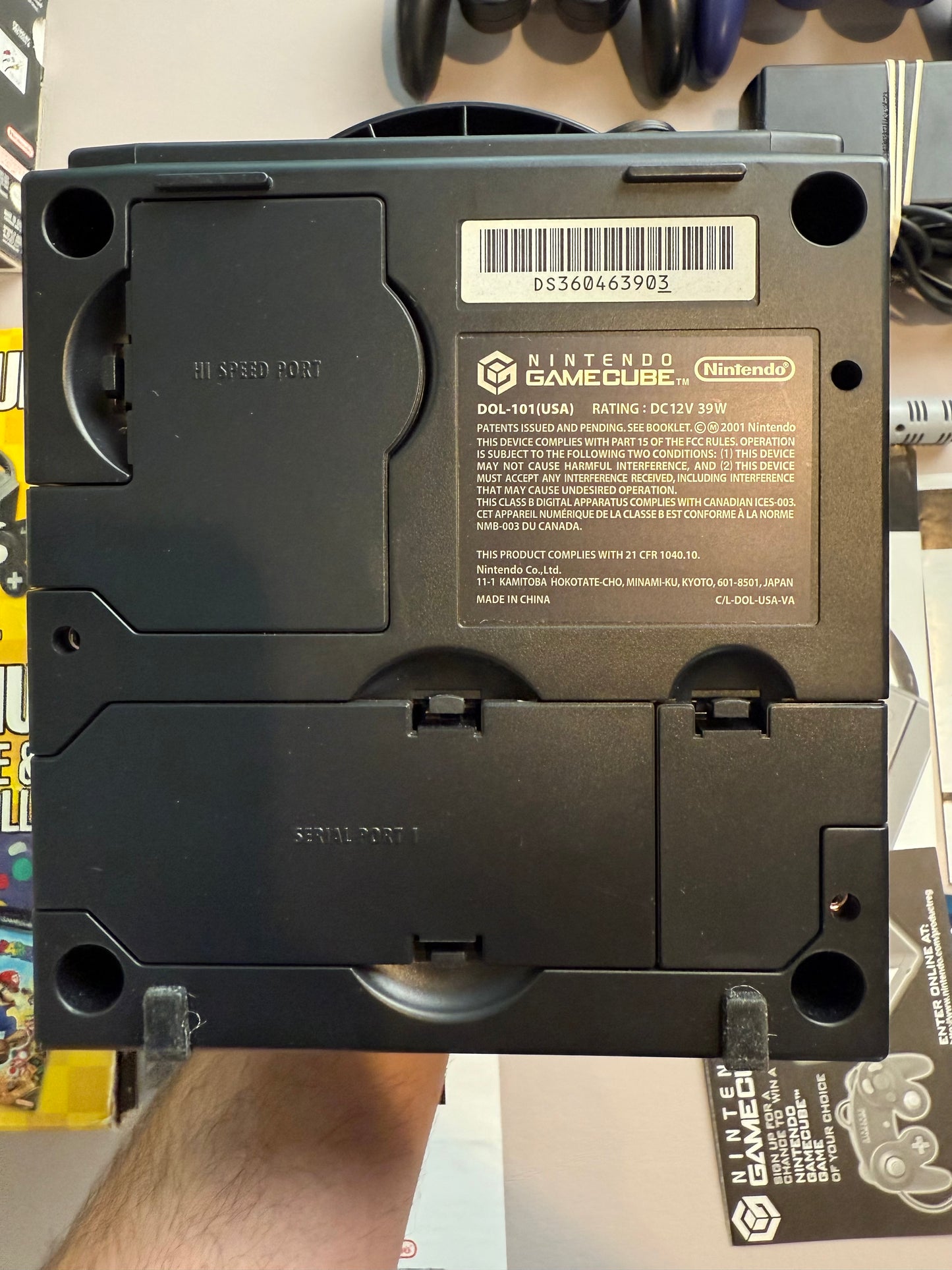 (CIB) Black GameCube System [Mario Party 7 Bundle]