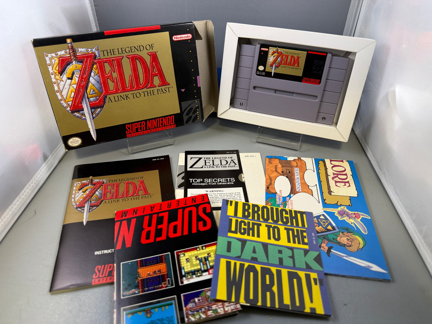 Zelda: A Link To The Past w/ All Inserts!