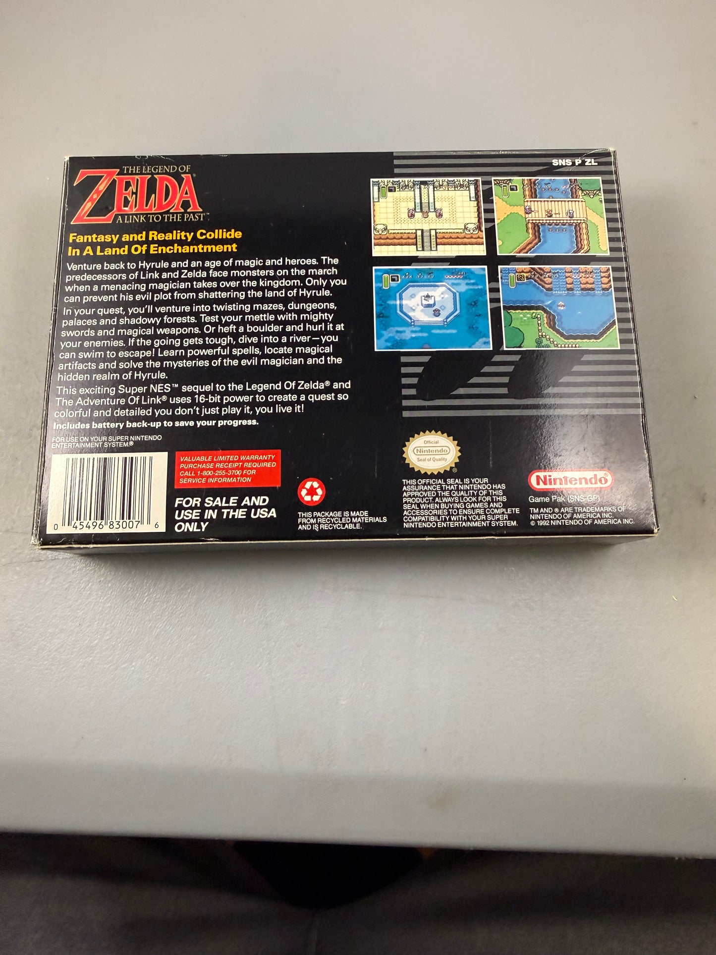 Zelda: A Link To The Past w/ All Inserts!