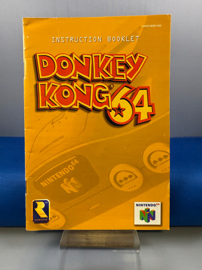 Donkey Kong 64 Manual Only