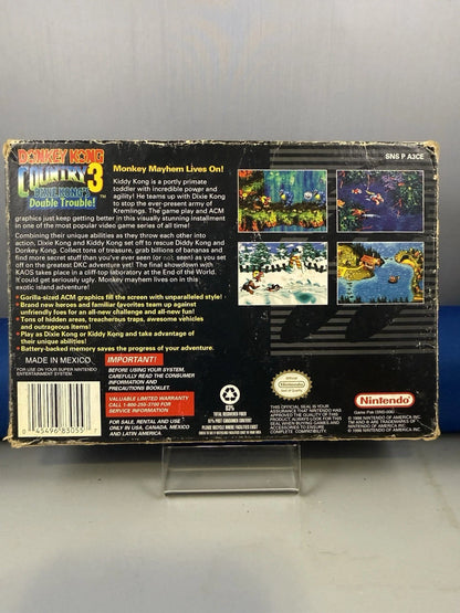 Donkey Kong Country 3 Dixie Kong's Double Trouble W/Box