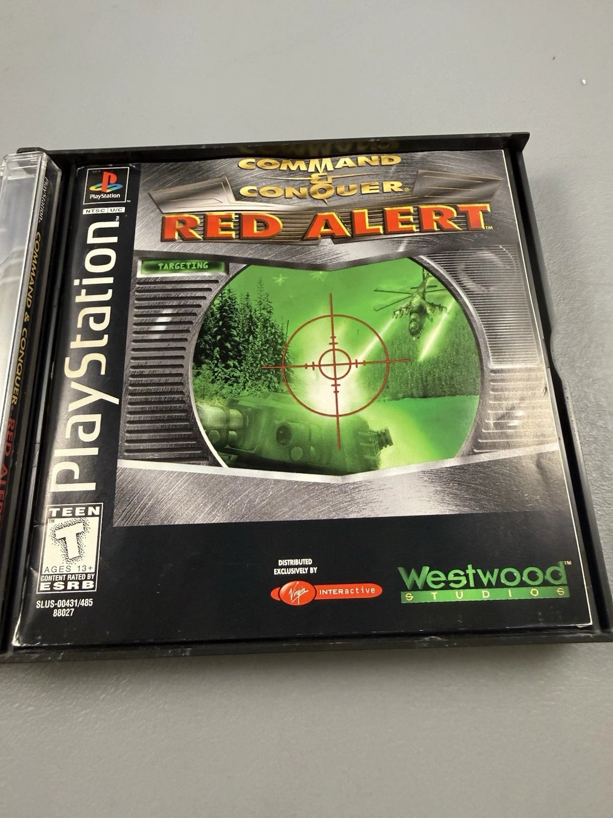 Command & Conquer Red Alert Case And Manual Only W/ Reg Card