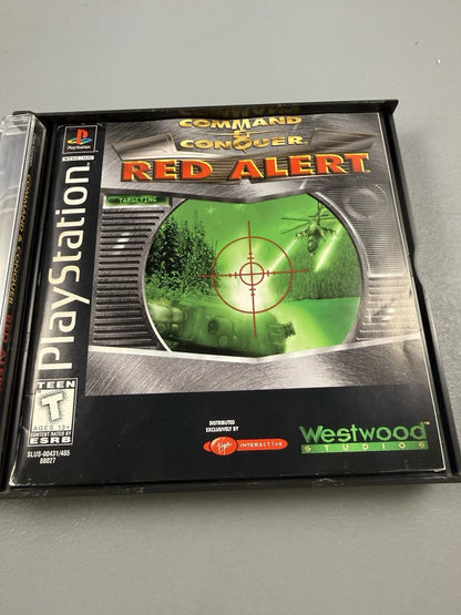 Command & Conquer Red Alert Case And Manual Only W/ Reg Card
