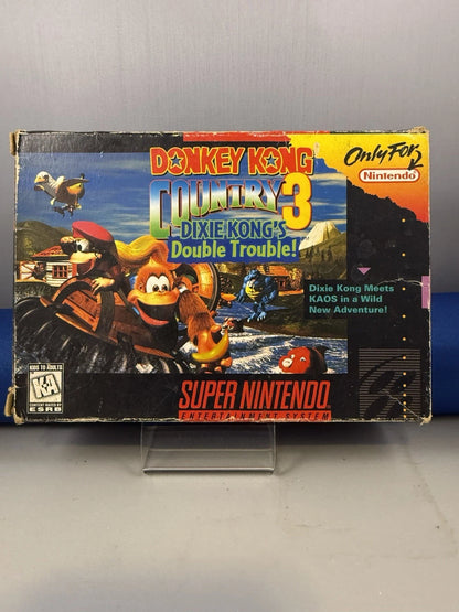 Donkey Kong Country 3 Dixie Kong's Double Trouble W/Box