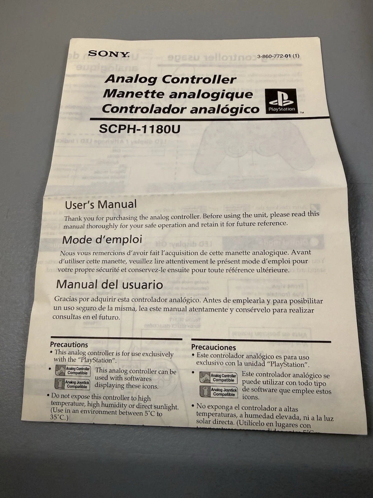 Concave DualShock Controller SCPH-1180 (CIB)
