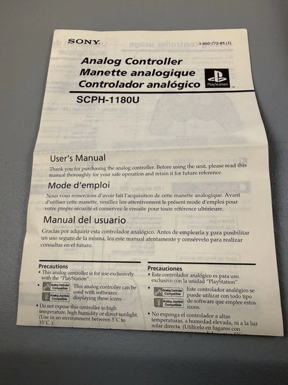 Concave DualShock Controller SCPH-1180 (CIB)