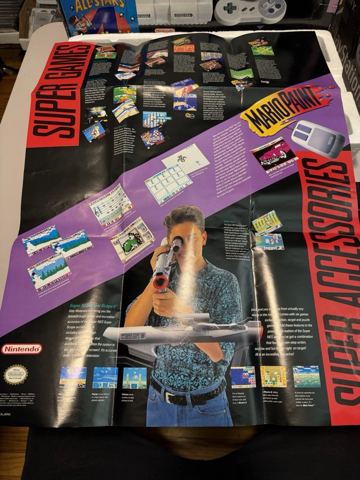 SNES Super Mario All-stars Super Set Box (CIB)