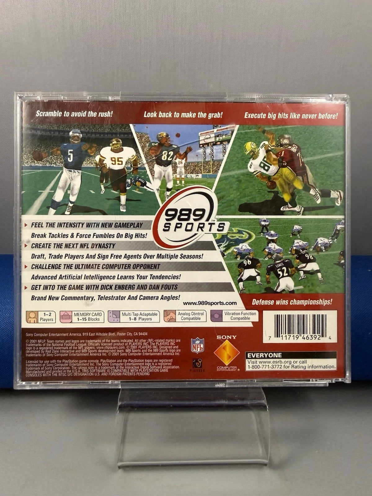 NFL GameDay 2002 Manual & Case Only