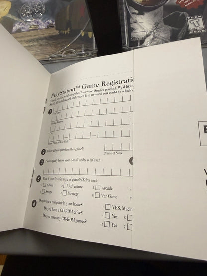 Command & Conquer Red Alert Case And Manual Only W/ Reg Card