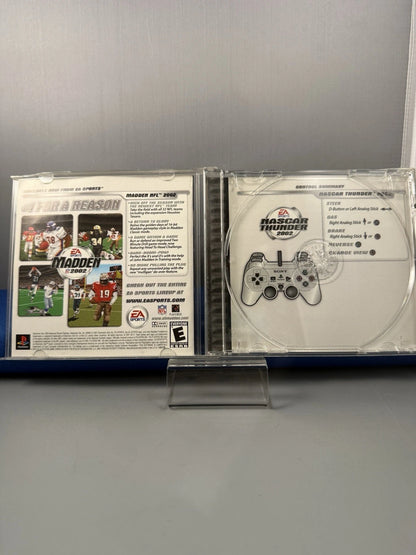 NASCAR Thunder 2002  Manual & Case W/ Reg Card