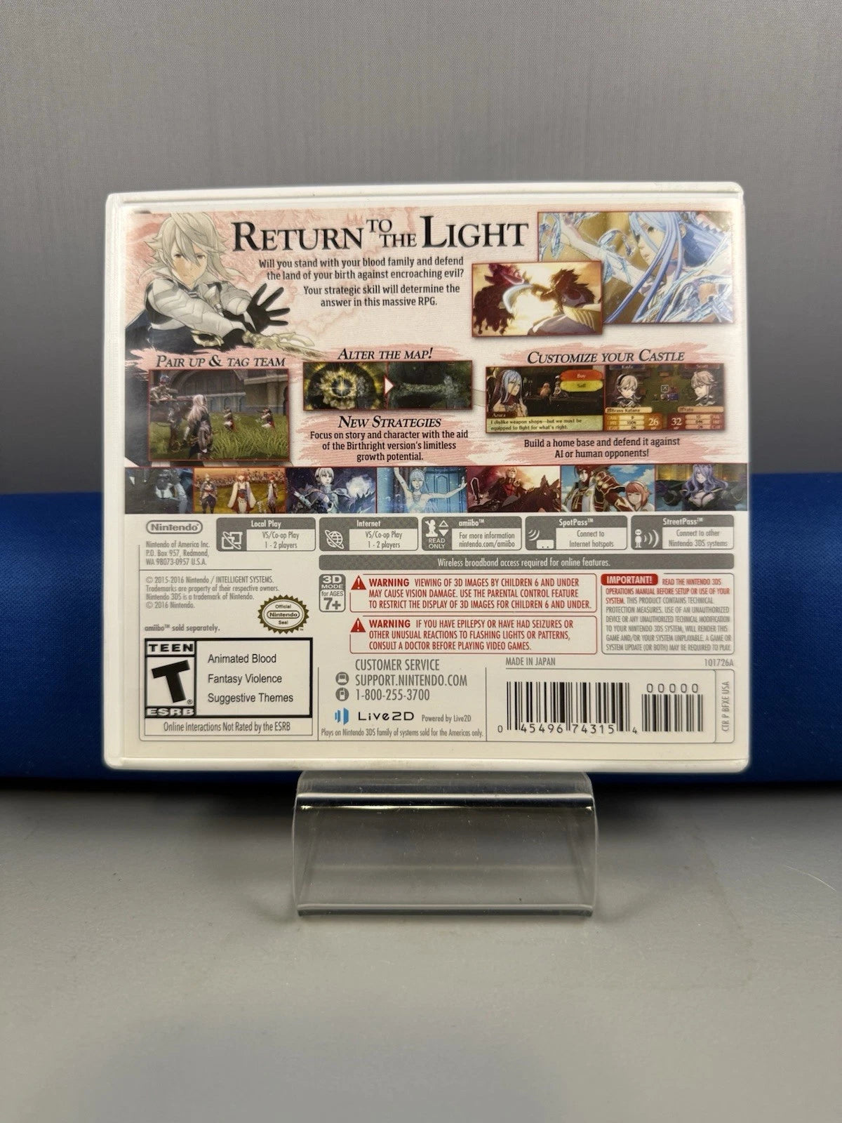 Fire Emblem Fates: Birthright CASE & MANUAL ONLY