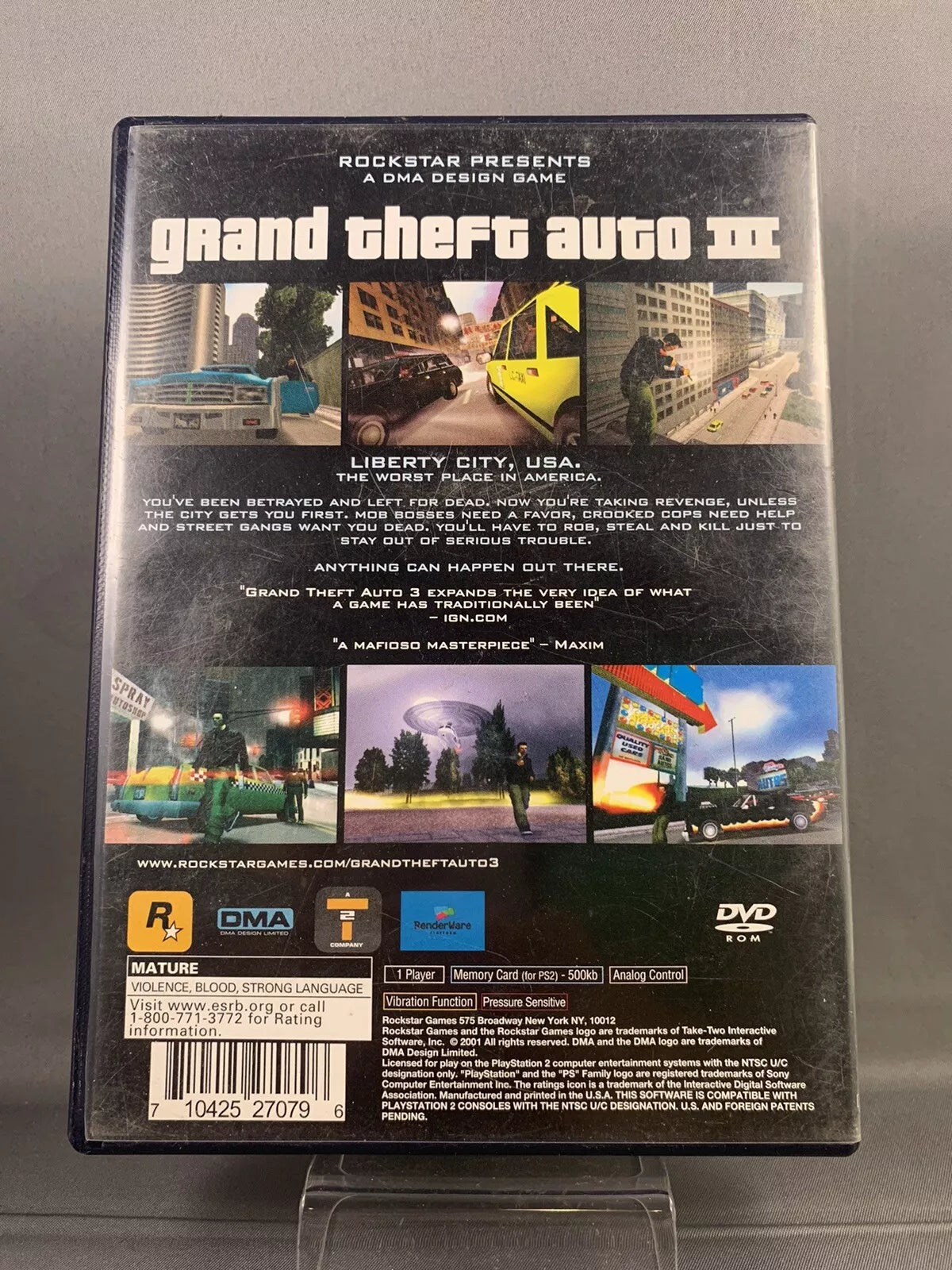 (CIB) Grand Theft Auto III w/ & Map