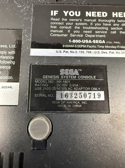 Sega Genesis Model 2 W/Controller