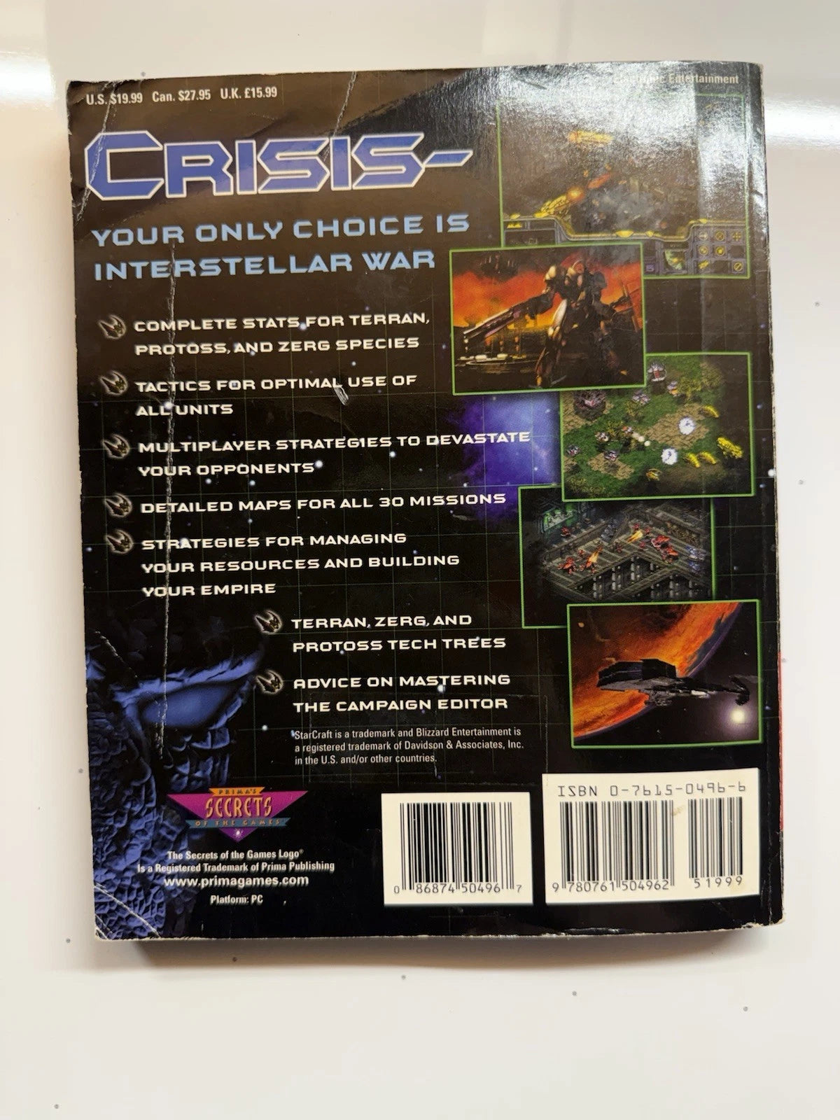 Starcraft : Primas Official Strategy Guide by Bart Farkas