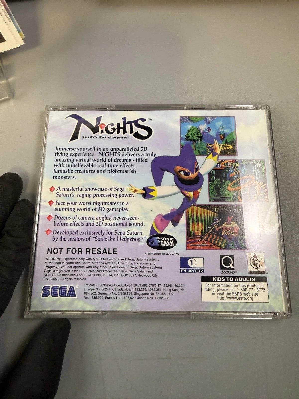 Nights Into Dreams 3D Control Pad Bundle (CIB, Reg Card)