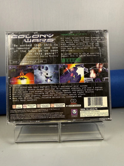 Colony Wars Case And Manual Only