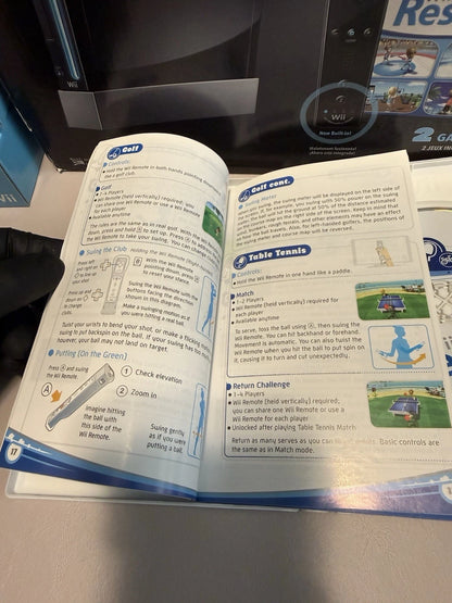 Wii w/ Wii Sports & Wii Sports Resort Bundle (CIB)