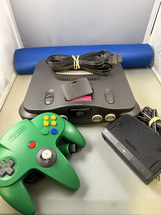 Nintendo 64 Console Bundle with Green Controller