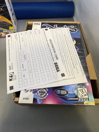 Nights Into Dreams 3D Control Pad Bundle (CIB, Reg Card)