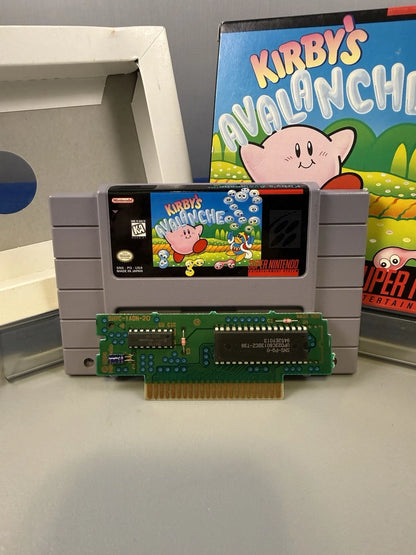 Kirby's Avalanche Box Authentic Complete CIB Manual