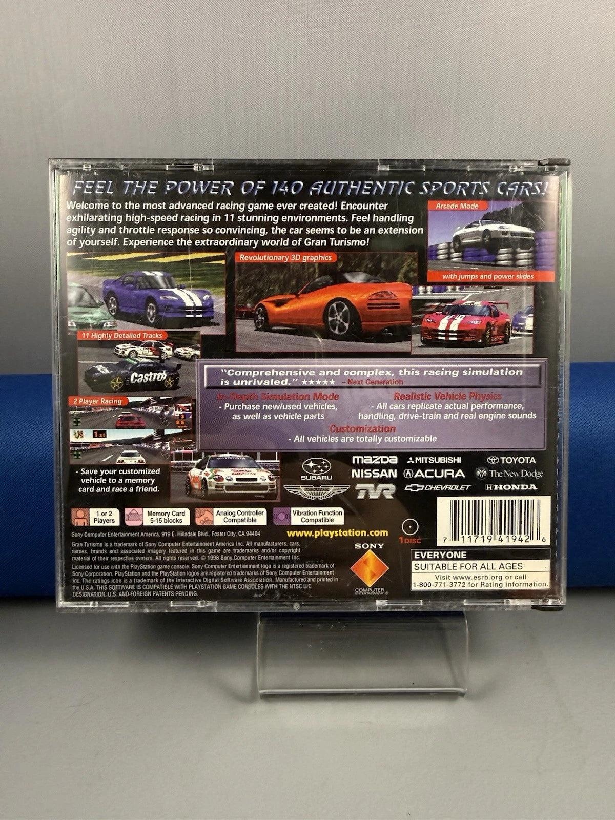 Gran Turismo Case And Manual Only