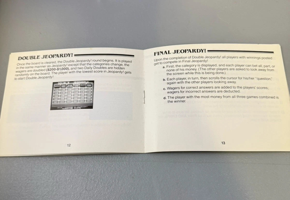 Jeopardy W/Manual
