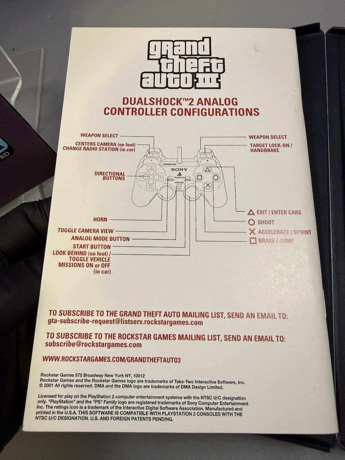 Grand Theft Auto III (CIB) w/ Map