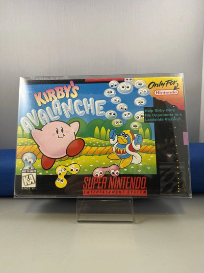 Kirby's Avalanche Box Authentic Complete CIB Manual