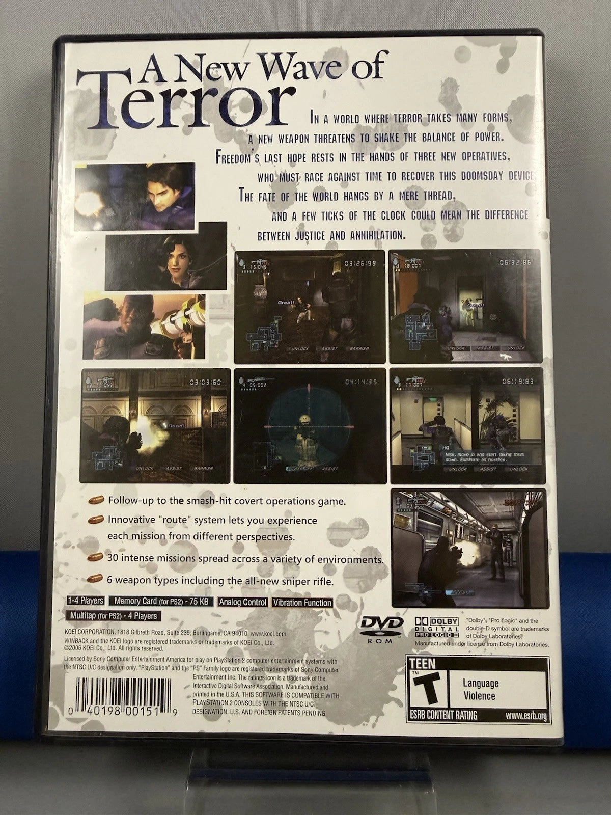 Winback 2 Project Poseidon (CIB) W/ Reg Card