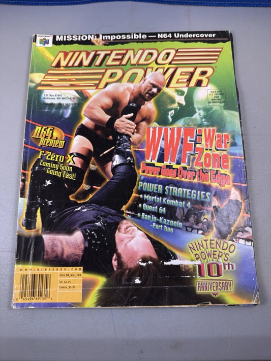 Nintendo Power Magazine #110 W/ Poster