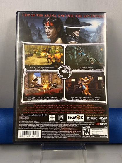 Mortal Kombat Shaolin Monks (CIB) W/ Reg Card