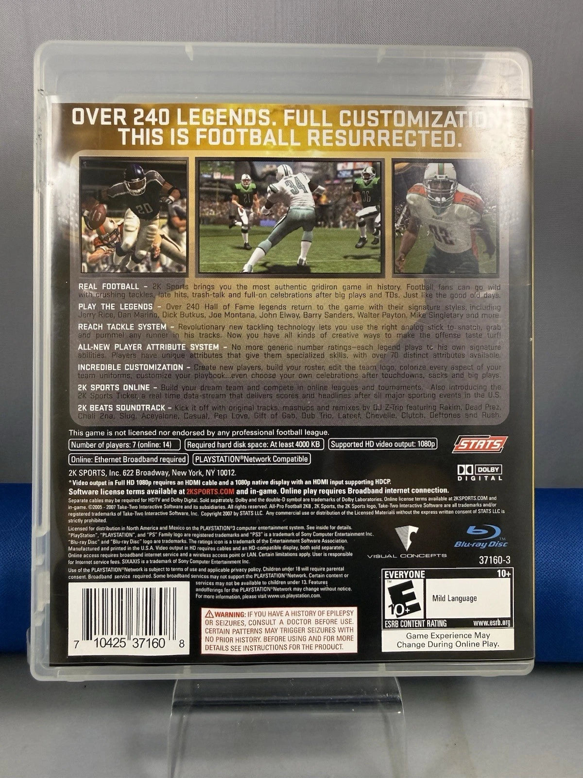 ALL-PRO FOOTBALL 2K8 (CIB)