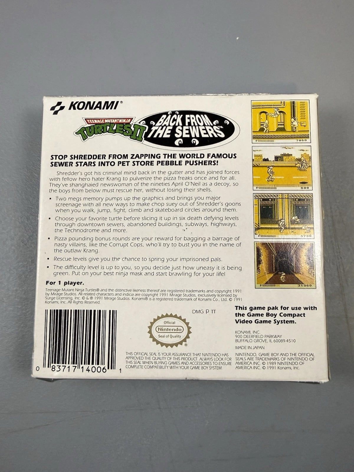 Teenage Mutant Ninja Turtles II: Back From the Sewers (CIB)