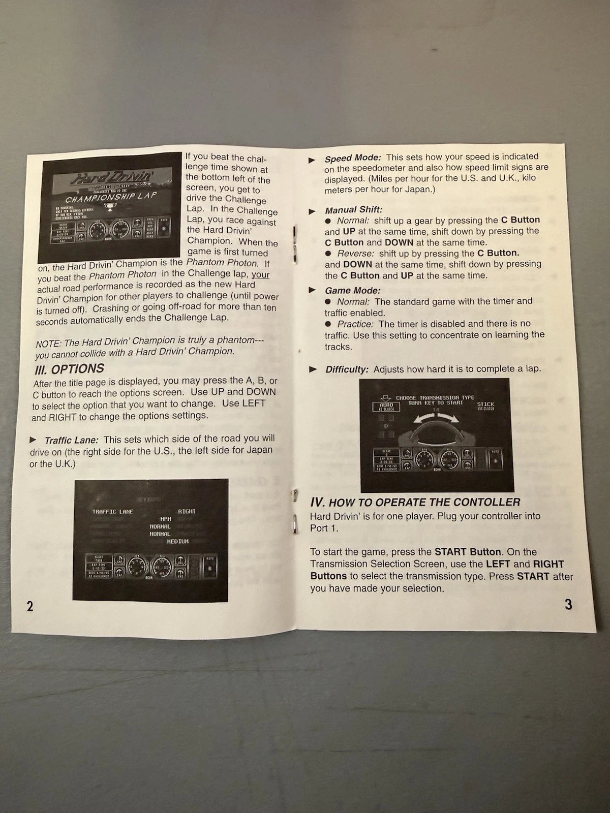 Hard Drivin' (CIB, Reg Card)