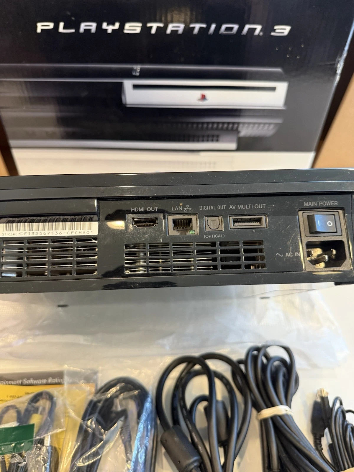 Playstion 3 Backwards Compatible 60gb (CIB) Matching Serial Numbers