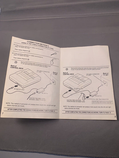 Super Nintendo SNES Console Instruction Manual HW(A)-SNS-USA-2