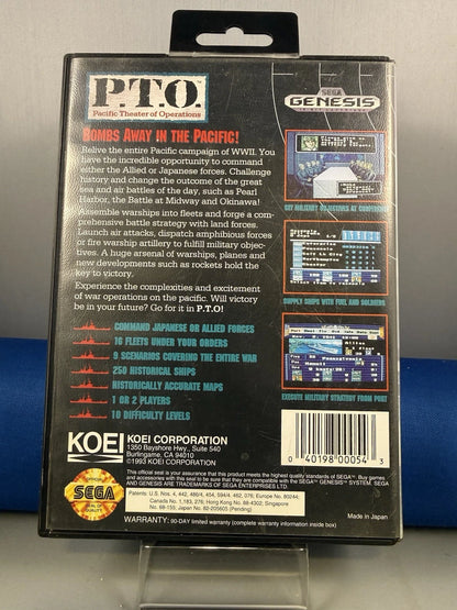 P.T.O. Pacific Theater of Operations (CIB)