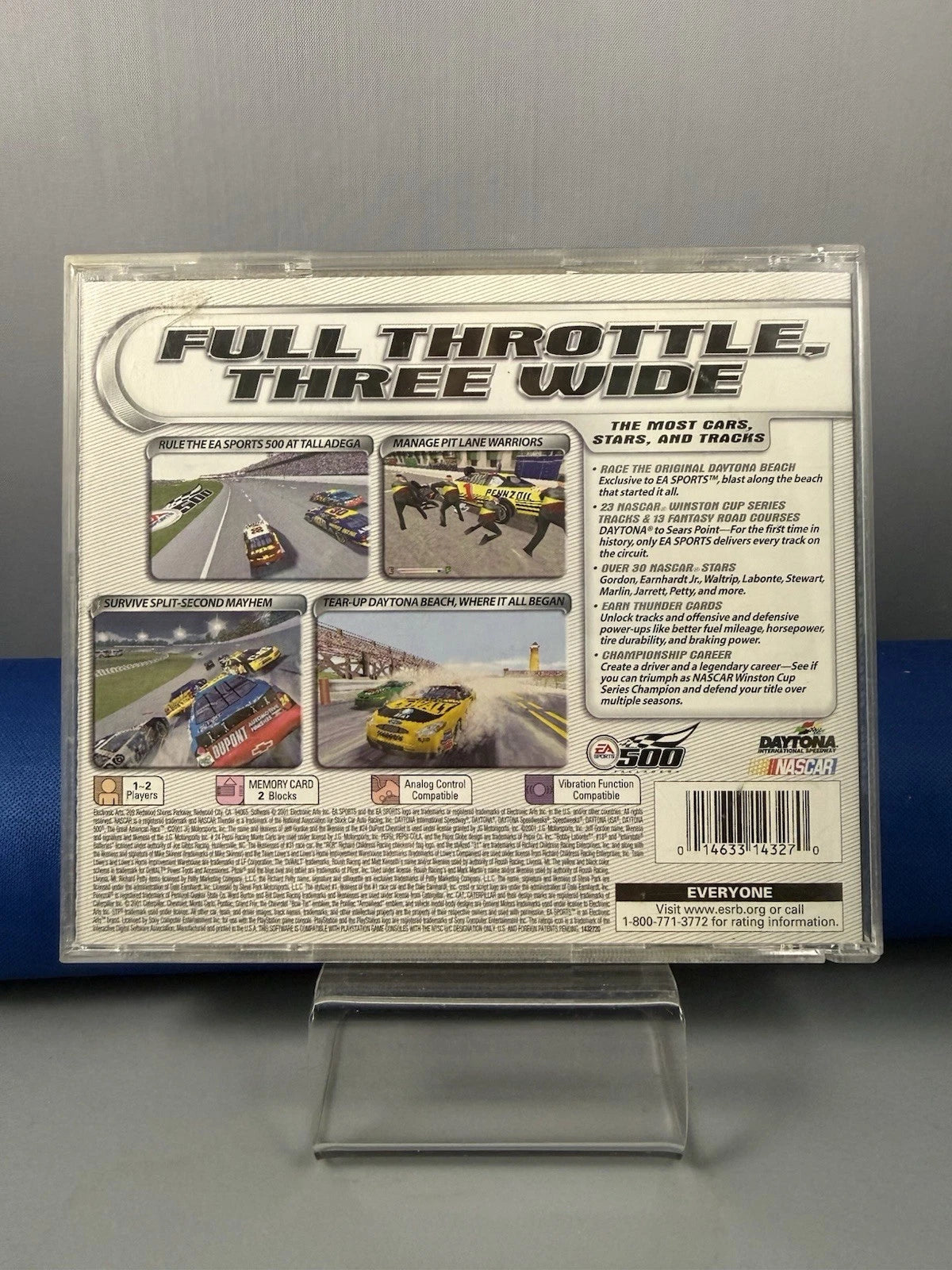 NASCAR Thunder 2002  Manual & Case W/ Reg Card