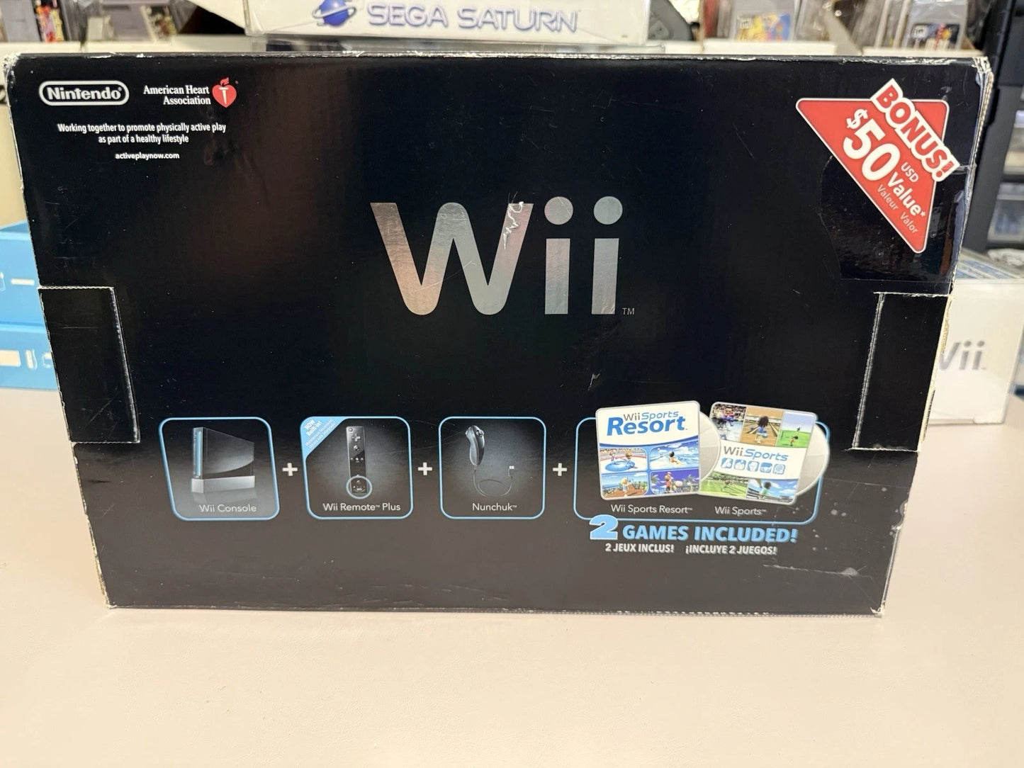 Wii w/ Wii Sports & Wii Sports Resort Bundle (CIB)