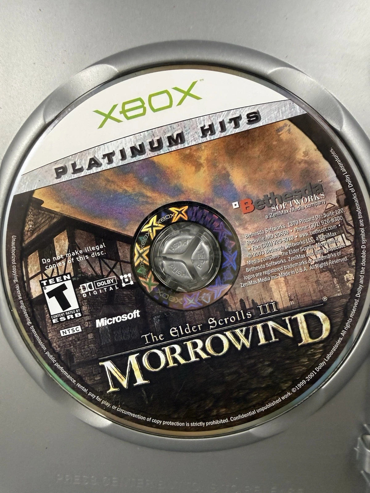 Elder Scrolls III Morrowind (CIB, Reg Card)
