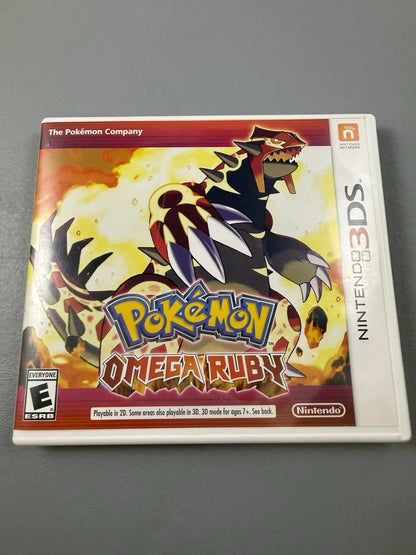 Pokémon Omega Ruby Case & Manual only