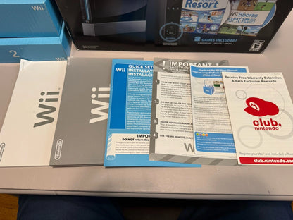 Wii w/ Wii Sports & Wii Sports Resort Bundle (CIB)