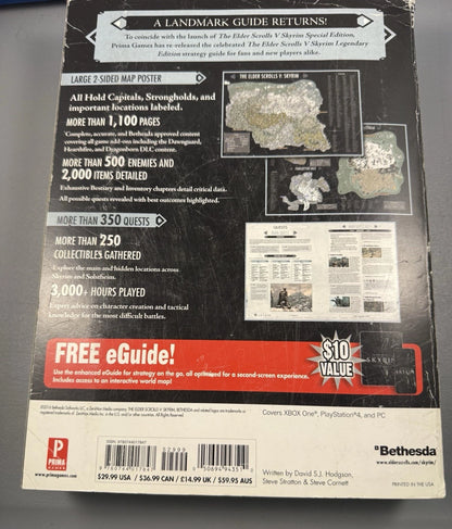 The Elder Scrolls V: Skyrim Special Edition Strategy Guide w/ Poster