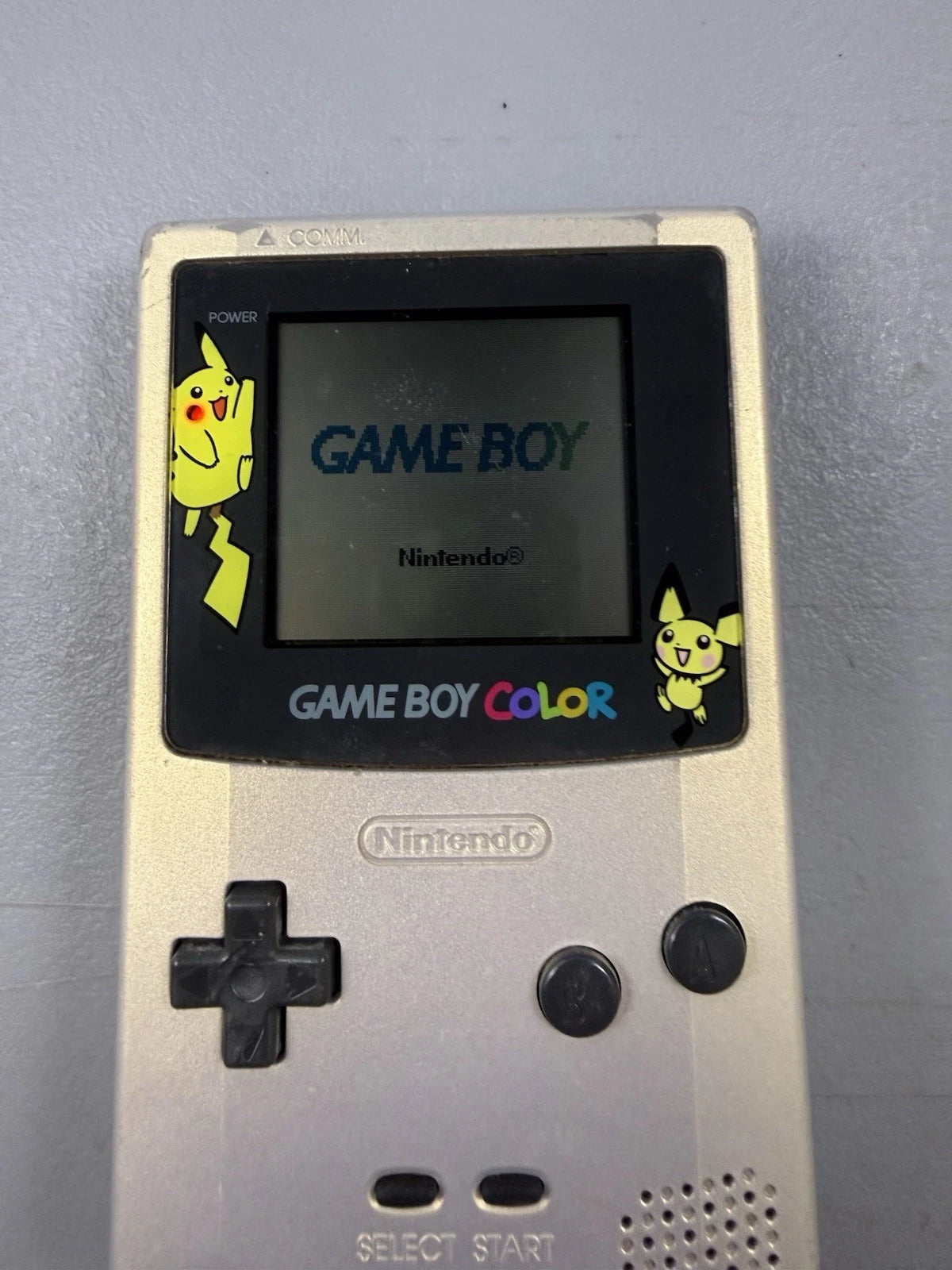 Nintendo GameBoy Color Gold/Silver Pokémon Special Edition
