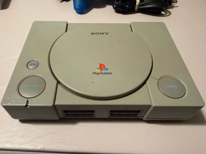 Playstation W/Clear Blue Controller