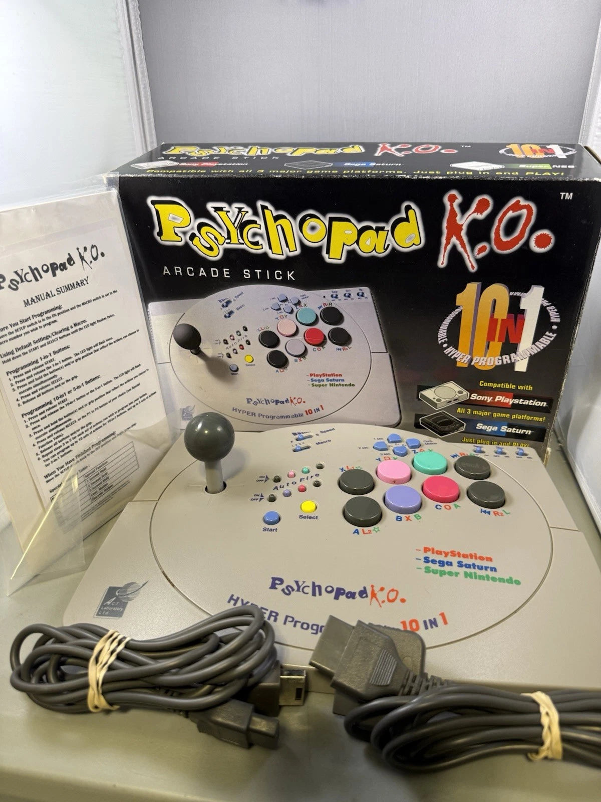 PsychoPad K.O. Joystick Controller W/Manual